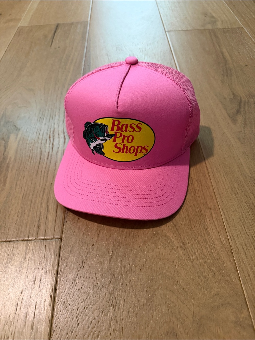 Bass Pro Shops Pink Trucker Hat with Logo Patch